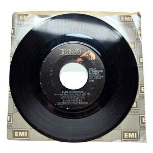 ELVIS Blue Christmas /Santa Claus is Back In Town RCA 447-0647 Gold Standard 7"